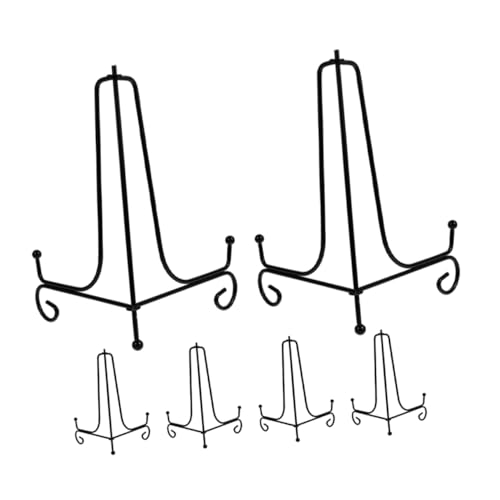 BESTYASH 6 Stück Teiliges Eisenkunst Tellerhalter Ständer Schwarz Stabiler Desktop Display Rack für Teegebäck Teller und Fotos Vielseitig für Zuhause Büro Hochzeit Geeignet BESTYASH 6 Stück Teiliges Eisenkunst Tellerhalter Ständer Schwarz Stabiler Desktop Display Rack für Teegebäck Teller und Fotos Vielseitig für Zuhause Büro Hochzeit Geeignet von BESTYASH