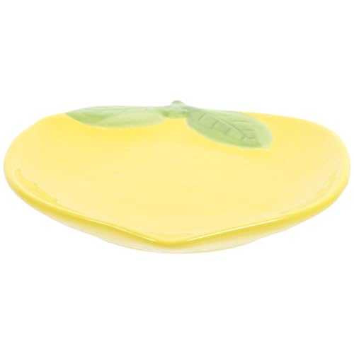 BESTYASH Lemonförmiger Keramikteller Stilvolles Geschirr für Desserts und Obst Leicht zu Reinigendes Design für Alltag Hochwertige Verarbeitung für Angenehme Handhabung Ergänzung für BESTYASH Lemonförmiger Keramikteller Stilvolles Geschirr für Desserts und Obst Leicht zu Reinigendes Design für Alltag Hochwertige Verarbeitung für Angenehme Handhabung Ergänzung für von BESTYASH