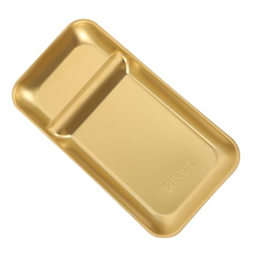 BESTYASH Rechteckiger Edelstahl Teller mit Unterteilung Langlebiger Food Serving Plate für Frühstück Snacks und Mittagessen Geeignet für Outdoor Picknick und Party Rostfrei und BESTYASH Rechteckiger Edelstahl Teller mit Unterteilung Langlebiger Food Serving Plate für Frühstück Snacks und Mittagessen Geeignet für Outdoor Picknick und Party Rostfrei und von BESTYASH