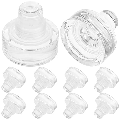 BESTonZON 10 Stück Flaschenstopfen Glas Flaschen Stopper Ersatz Flaschenverschluss T Förmige Weinverschlüsse Wiederverwendbare Glasflasche Stopfen für 18,5 mm Weinflaschen von BESTonZON