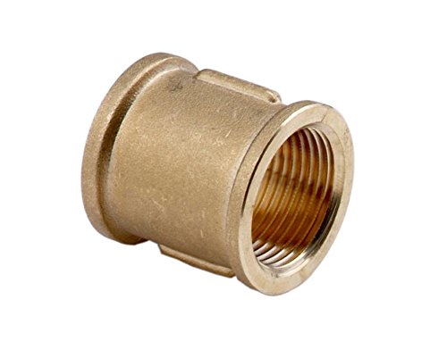 HYDROBIL Muffe 1/2" BSP (18,6mm) Innengewinde x 1/2" BSP (18,6mm) Innengewinde, Messing Massiv, Verbindungsstück, Sanitärarmaturen Wasserrohr, Sanitärverbindungen, Anschlüsse, 10 Bar, Max. Temp. 95°C von HYDROBIL