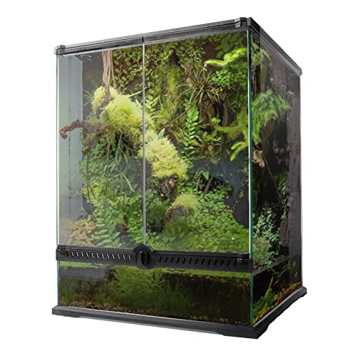 Reptilien-Terrarium, transparente Futterbox aus Glas, Zuchtbox für Reptilien und Amphibien, Insekten, Spinne, Schildkröte, Schlange (90 x 45 x 45 cm) von BGFYUSF