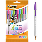 BIC Cristal Fun Kugelschreiber Sortiert Breit 0.6 mm 10 Stück von BIC