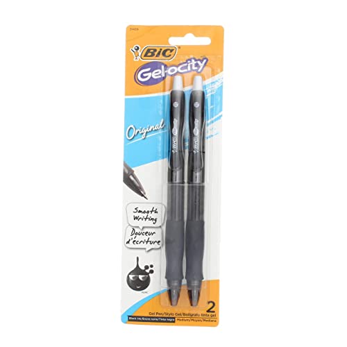 USA Produkt - Bic Velocity Gel Retractable Kugelschreiber Medium Punkt 2/PkBlack von BIC