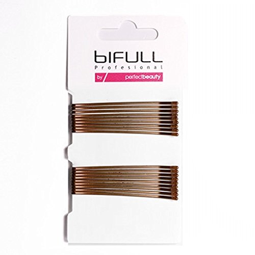 BIFULL Flacher Clip, Bronze, 59 mm, 18 Stück, Schwarz, Standard von BIFULL