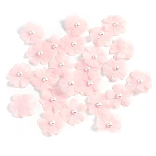 BIGULA 30 Stück künstliche Blumen mit Perlen Rosen künstliche Blumen DIY Brautkleidung Kunsthandwerk für Zuhause Hochzeit Dekoration Zubehör 30 Stück künstliche Blumen von BIGULA