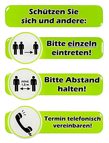 BIKE-label Schild 3D Aufkleber 158 x 53-158 x 36 mm 4 Stück Hygiene 900183VA von BIKE-label