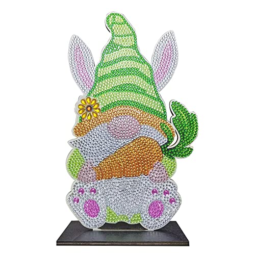 BIOSA DIY Diamond Painting Ostern Deko, 5D Ostern Hase Desktop-Ornamente Set, DIY Osterhase Diamant Painting Kaninchen Ornamente Geschenk Ostern for Zuhause von BIOSA