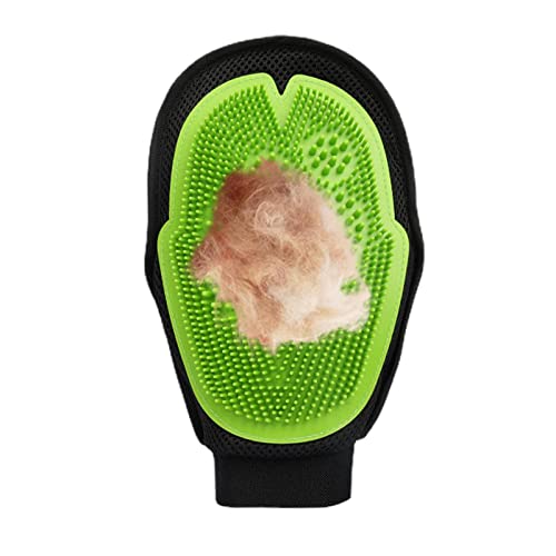 BIOTAT Putzhandschuhe für Hunde,Katzenbürsten-Handschuhe für sanftes Häuten | Massagehandschuh für Hunde und Katzen mit langem oder kurzem Fell, effizienter Haarentferner für Haustiere von BIOTAT