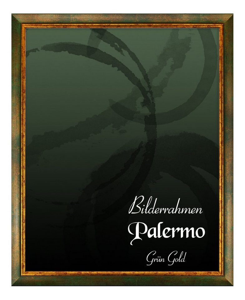 BIRAPA Einzelrahmen Bilderrahmen Palermo, (1 Stück), 20x30 cm, Grün Gold, Holz von BIRAPA