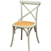 Moderner Holzstuhl 88x48x52 cm Rustikale Stühle Vintage Thonet Stuhl Küche Esszimmer Restaurant Bistro (Antikgrau) - Antikes grau von BISCOTTINI