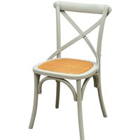 Moderner Holzstuhl 88x48x52 cm Rustikale Stühle Vintage Thonet Stuhl Küche Esszimmer Restaurant Bistro (Grau) - grau von BISCOTTINI