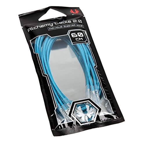 BitFenix Alchemy 2.0, 5 x interne 60 cm 0.6 m Cyan – Kabel (5 x 60 cm, männlich/weiblich, gerade, gerade, Cyan,-10 – 150 °C) von BITFENIX