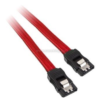 BITFENIX SATA 3 Kabel 75cm - Hülse rot/schwarz von BITFENIX