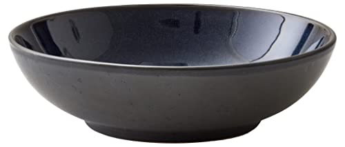 BITZ Pastaschüssel, Schüssel/Schale für Pasta und Salate, Durchm. 20 cm, Steingut, Schwarz/Dunkelblau von BITZ