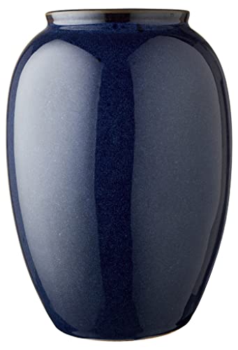 BITZ - Vase/BLumenvase - Stoneware - Blau/glasiert - (HxD) 25 x 15,5cm von BITZ