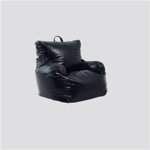 BKEKM Großer Lazy Sofa-Stuhl, Leder-Sitzsack-Stuhl mit Füllung, Sitzsack-Liege, Lazy Bean Bag-Stuhl, 73 cm/95 cm Boden-Sofa-Stuhl von BKEKM