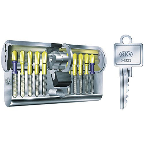 BKS Profilzylinder 88120014 N, mit GF, BL 31/31 mm, mit 3 Schlüsseln, 31/31 von BKS