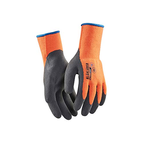 Blaklader 2960145053008 Handwerk Gefüttert Handschuh, Latex Überzogen, High Vis Orange, Größe 8 von BLÅKLÄDER