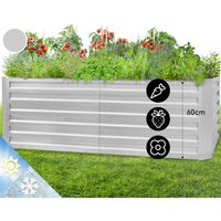 High Grow Straight Hochbeet 180x60x90cm 970l Stahl verzinkt Silber - Silber-Metallic - Blum von BLUM