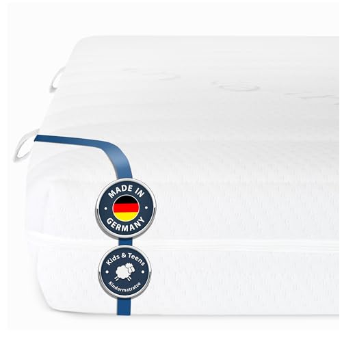 BMM Kindermatratze UpMat 90x200cm H2 für Hochbetten/Kaltschaummatratze Öko-Tex Zertifiziert/für alle gängigen Hoch-Betten/Matratzen produziert in Deutschland von BMM