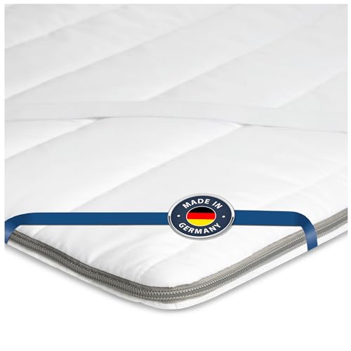 BMM Topper 100x200 cm Klassik Basic Härtegrad H2 weich/Kaltschaum-Topper/Öko-Tex Zertifiziert/orthopädische Matratzenauflage/Höhe 4 cm/Topper produziert in Deutschland von BMM