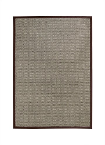 BODENMEISTER Sisal-Teppich modern hochwertige Bordüre Flachgewebe, verschiedene Farben und Größen, Variante: braun beige natur, 67x133 von BODENMEISTER