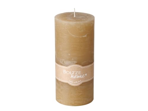 BOLTZE Stumpenkerze beige 15 cm von BOLTZE