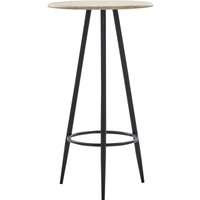 Bonnevie - Bartisch,Bistrotisch,Stehtisch für Esszimmer, Wohnzimmer Eichenfarbe 60×107,5 cm mdf NVENC806681 von BONNEVIE