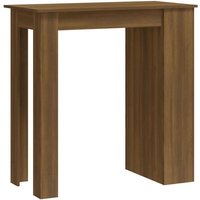 Bonnevie - Bartisch mit Regal Braun Eiche 102x50x103,5 cm Holzwerkstoff vidaXL794126 von BONNEVIE