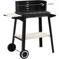 Holzkohlegrill Standgrill mit Rädern vidaXL95364 von BONNEVIE