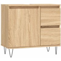 Badschrank Sonoma-Eiche 65x33x60 cm Holzwerkstoff vidaXL292174 von BONNEVIE