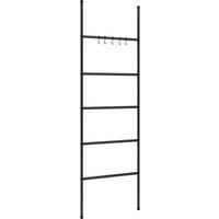 Leiter-Handtuchhalter mit 5 Stangen Schwarz 58x175 cm Eisen vidaXL553261 von BONNEVIE