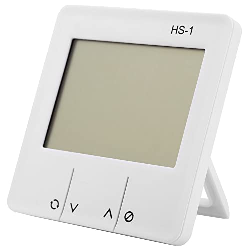 Digitales Thermometer, Raumtemperatur-Feuchtemonitor mit Weckerfunktion, geeignet für Home Office Gewächshaus von BORDSTRACT