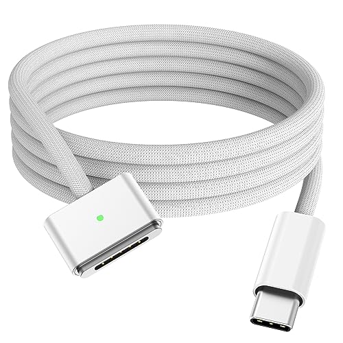 BOUTOP USB C auf Mag-Safe 3 Kabel 140W PD Schnellladen Typ C auf Mag Safe 3 Ladekabel Kompatibel mit MacBook Pro M1 2021/M2 2023(14”/16”),MacBook Air M2 (13''/15”), M3/M3 Pro/M3 Max 2024 (14”/16”)1.8M von BOUTOP