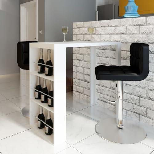 BOWEKAM Home & Garden Bartisch MDF mit Weinregal Hochglanz Weiß Möbel Wahl BOWEKAM Home & Garden Bartisch MDF mit Weinregal Hochglanz Weiß Möbel Wahl von BOWEKAM