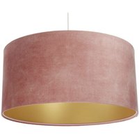 0E0-151-40 Hängeleuchte glamour Samtstoff auf PVC-Basis rosa, gold 1xE27 40W H:102 Ø40cm dimmbar - Bps Koncept von BPS KONCEPT