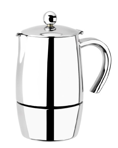 BRA Magna Kaffeemaschine, Edelstahl 18/10, 4 Tassen, Silber von BRA
