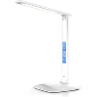 Schreibtischlampe, Dimmbar, Farbwechsel, Temperatur-, Alarm- & Kalenderfunktion, led Tischlampe - Brandson Schreibtischlampe, Dimmbar, Farbwechsel, Temperatur-, Alarm- & Kalenderfunktion, led Tischlampe - Brandson von BRANDSON