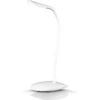 Schreibtischlampe, warmweiß, led, Stromsparend, 3 Helligkeitsstufen, Batteriebetrieb, Lampe weiß - Brandson Schreibtischlampe, warmweiß, led, Stromsparend, 3 Helligkeitsstufen, Batteriebetrieb, Lampe weiß - Brandson von BRANDSON