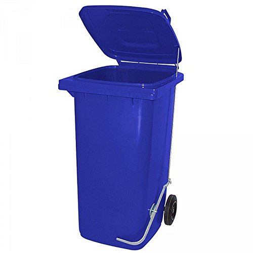 BRB 120 Liter Mülltonne/Müllgroßbehälter, blau, mit Fußpedal für handfreie Bedienung BRB 120 Liter Mülltonne/Müllgroßbehälter, blau, mit Fußpedal für handfreie Bedienung von BRB