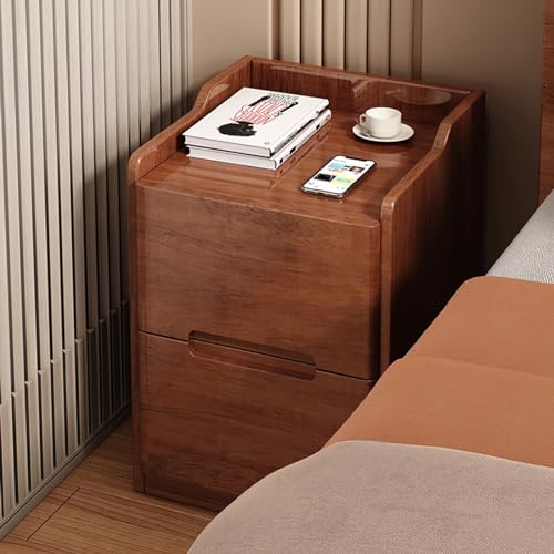 Nachttisch Schmal Schlafzimmer-Nachttisch Beistelltisch Mit 2 Schublade Viel Stauraum Nachttisch Klein Für Schlafzimmer Wohnzimmer Beistelltisch Sofatisch Für Wohnzimmer Schlafzimmer(Color:Brown,Size: von BRCYKRWY