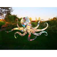 Oktopus Suncatcher, Fenster Aufkleber, Regenbogen-Macher, Suncatcher Für Fenster, Unterwasser-Thema Regenbogen Aufkleber von BRJstudioEurope