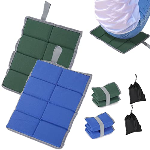 BSITSSS 2 Stk Sitzkissen Outdoor Faltbar, Sitzpolster Outdoor,Wasserdicht Tragbar Thermo Sitzkissen Faltbar Sitzkissen Wandern mit 2 Aufbewahrungsbeutel Für Outdoor Spielplatz Camping Wandern Picknick von BSITSSS