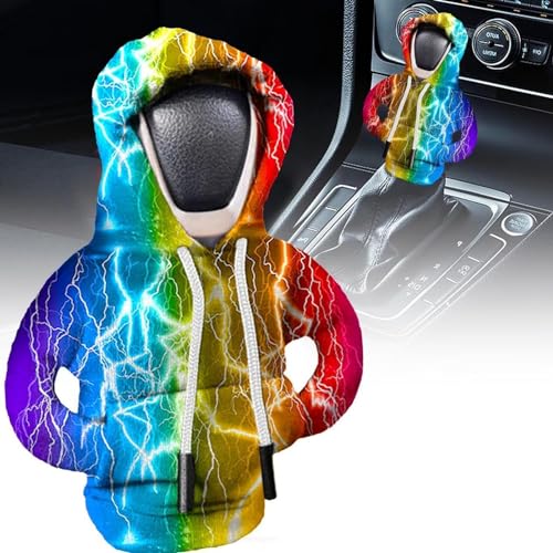 BUNIQ Schaltknauf Hoodie Abdeckung, Auto Schaltknauf Abdeckung, Car Gear Shift Knob Cover Hoodie, Lustige Hoodies Schalthebel Dekoration,für Auto Weihnachtsdekoration von BUNIQ