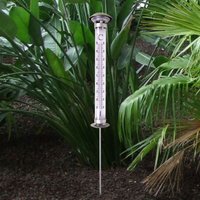 Außen Thermometer Solar Gartenthermometer Wetter Garten Solarthermometer neu von BURI