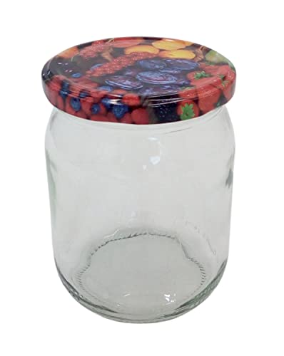 BURI Einmachglas 540ml Vorratsglas Einweckglas Marmeladenglas Schraubdeckel Früchte BURI Einmachglas 540ml Vorratsglas Einweckglas Marmeladenglas Schraubdeckel Früchte von BURI