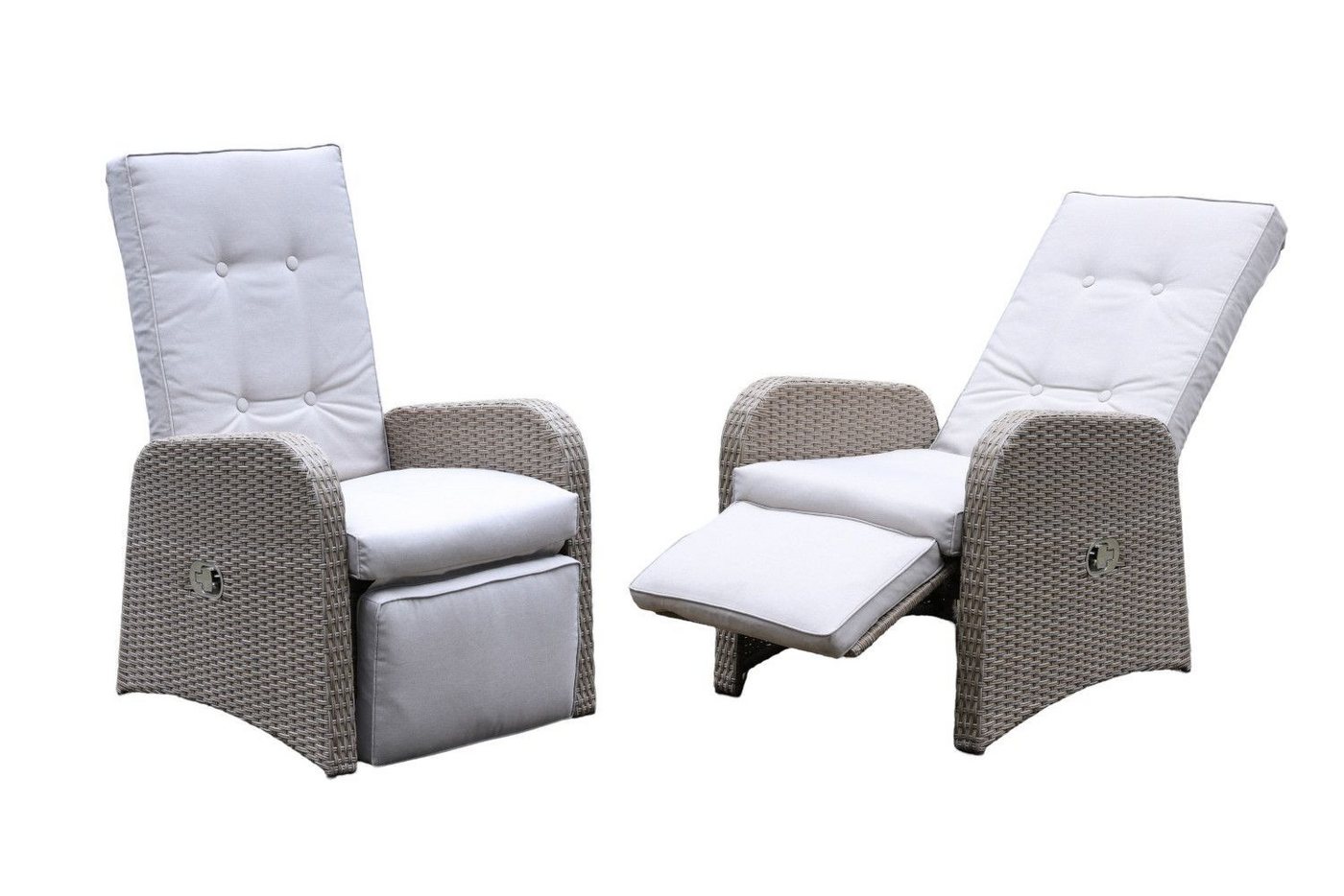 BURI Gartensessel Loungesessel 2er-Set verstellbar Relaxsessel Gartensessel Liegestuhl BURI Gartensessel Loungesessel 2er-Set verstellbar Relaxsessel Gartensessel Liegestuhl von BURI