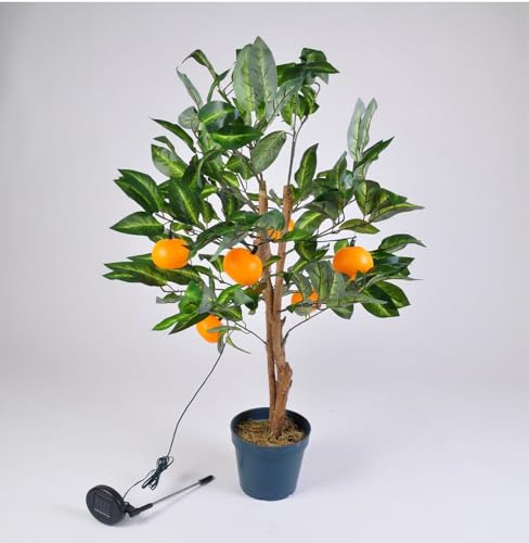 BURI LED Solar Mandarinen-Baum 90cm Orangen Bäumchen Obstbaum Kunstpflanze Gartendeko BURI LED Solar Mandarinen-Baum 90cm Orangen Bäumchen Obstbaum Kunstpflanze Gartendeko von BURI