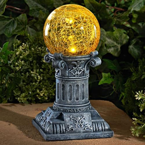 BURI LED-Solarkugel Crackleglas 22cm Solarlampe Solarleuchte Gartenleuchte Gartendeko BURI LED-Solarkugel Crackleglas 22cm Solarlampe Solarleuchte Gartenleuchte Gartendeko von BURI